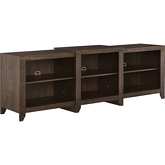 Ronin 69" Low Profile TV Stand in Dark Walnut Finish