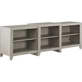 Ronin 69" Low Profile TV Stand in White Washed Finish