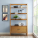 Landon Large Etagere Bookcase in Acorn Finish