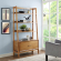 Landon Large Etagere Bookcase in Acorn Finish