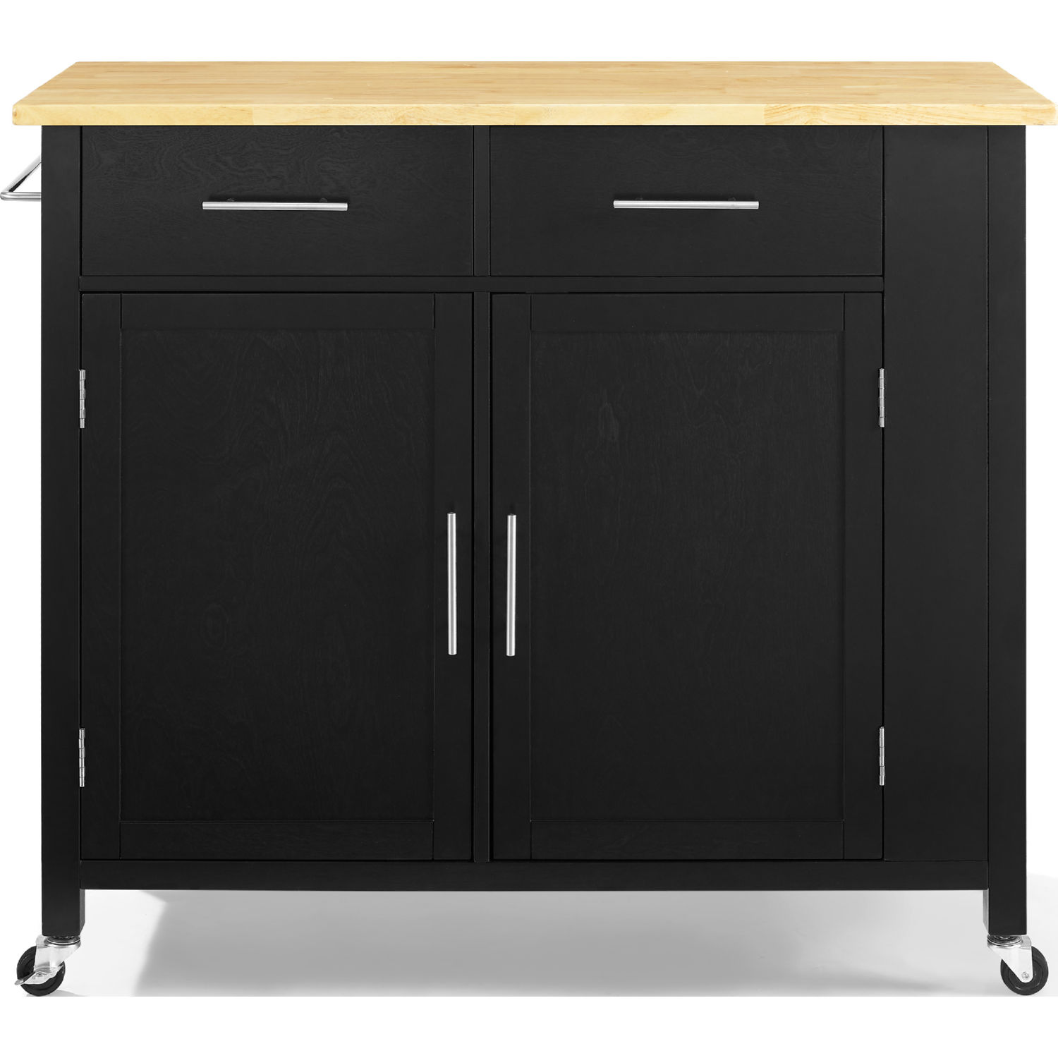 Savannah Wood Top Full-size Kitchen Island/Cart - Thumbnail 4