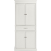 Parsons Pantry Cabinet in White Finish