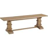 Joanna Dining Bench in Rustic Brown