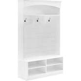 Bartlett Hall Tree in White Finish