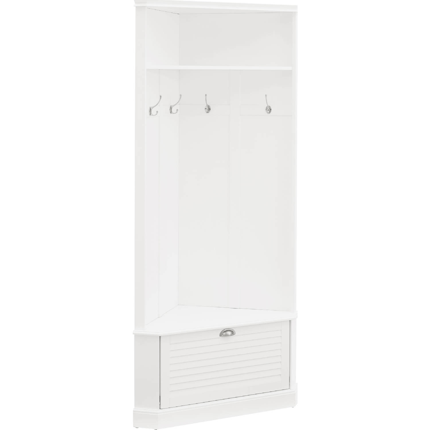 Crosley CF6038WH Ellison Corner Hall Tree in White Finish