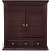 Lydia Wall Cabinet in Espresso Brown Finish Wood