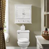 Lydia Wall Cabinet in White Finish Wood