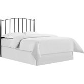 Whitney Full or Queen Headboard in Black Steel
