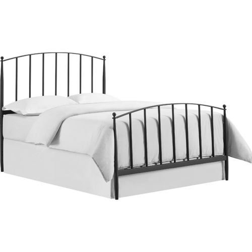 Whitney Queen Bed in Black Steel