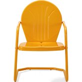 Griffith Outdoor Chair in Tangerine Metal