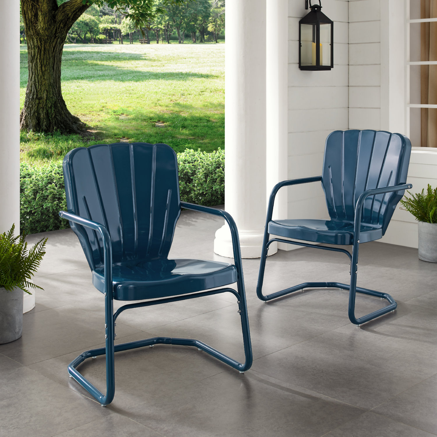 crosley metal patio chairs