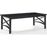 Kaplan Outdoor Coffee Table in Oiled Bronze Steel