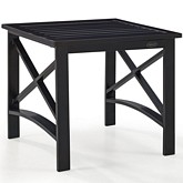 Kaplan Outdoor Side Table in Oiled Bronze Steel