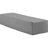 Outdoor Chaise Lounge Furniture Cover in Gray Fabric
