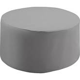 Outdoor Catalina Round Table Furniture Cover in Gray Fabric