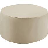 Outdoor Catalina Round Table Furniture Cover in Tan Fabric