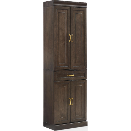 Stanton Kitchen Pantry Cabinet Coffee Finish Wood
