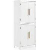 Roarke Kitchen Pantry Storage Cabinet White