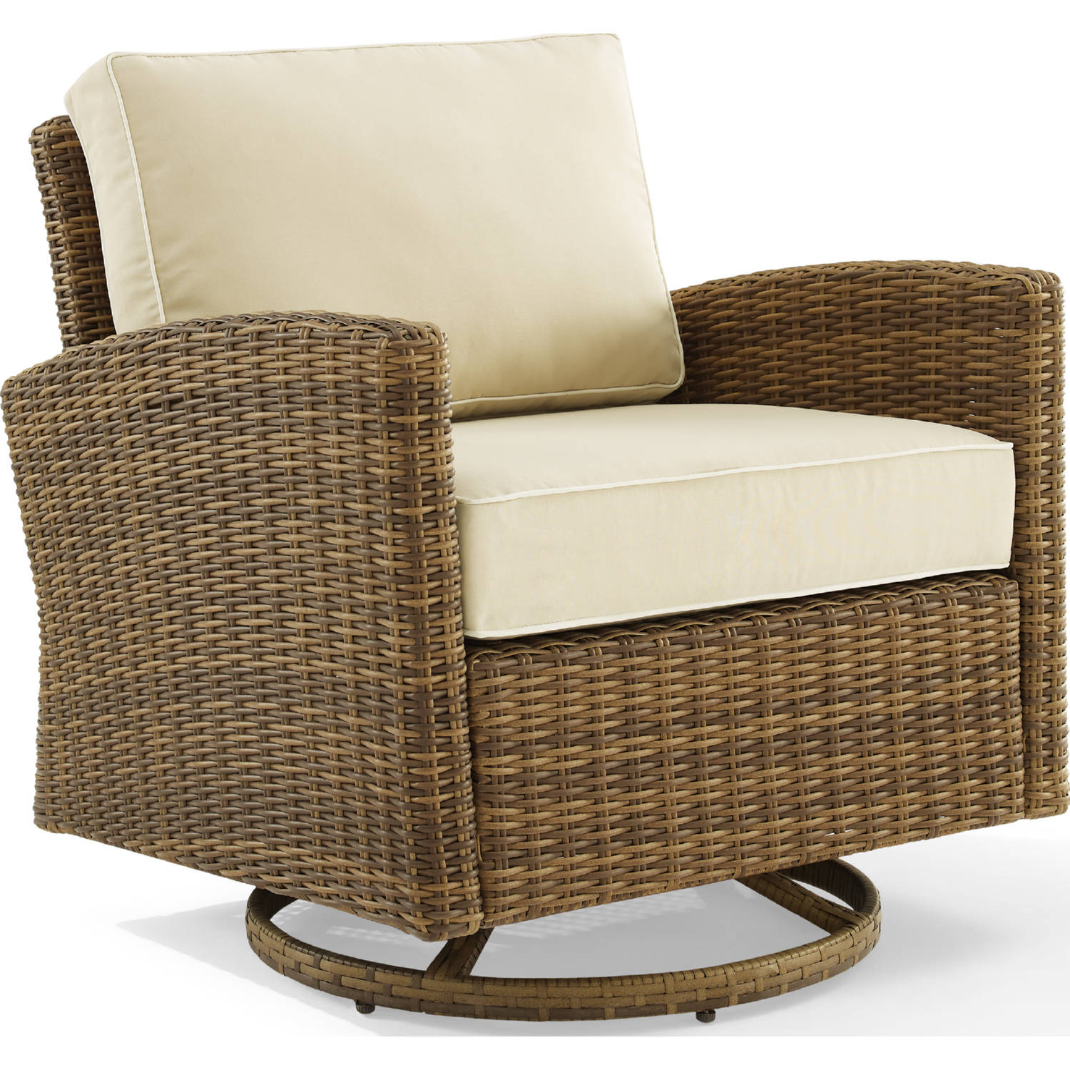 Crosley KO70422WB-SA Bradenton Outdoor Swivel Rocker Chair in