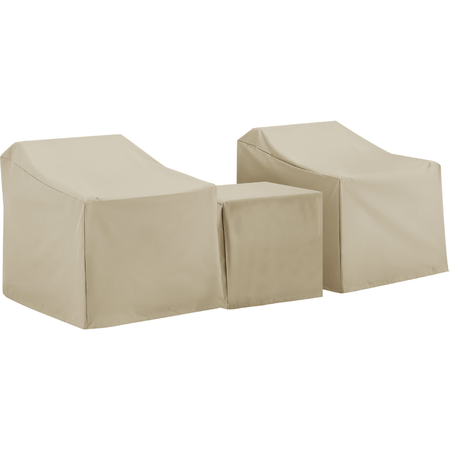 Crosley Außen-Möbelbezüge-Set – 4-teilig Für 2 Stühle, 1 Sofa, 1 Tisch | Verstärktes Vinyl, Hellbraun