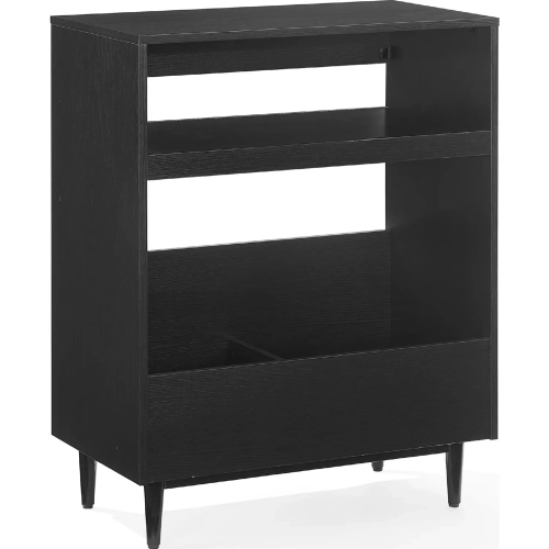 Liam Record Player Stand in Black Finish