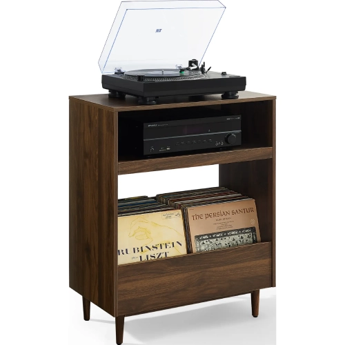 Liam Record Player Stand in Walnut Finish