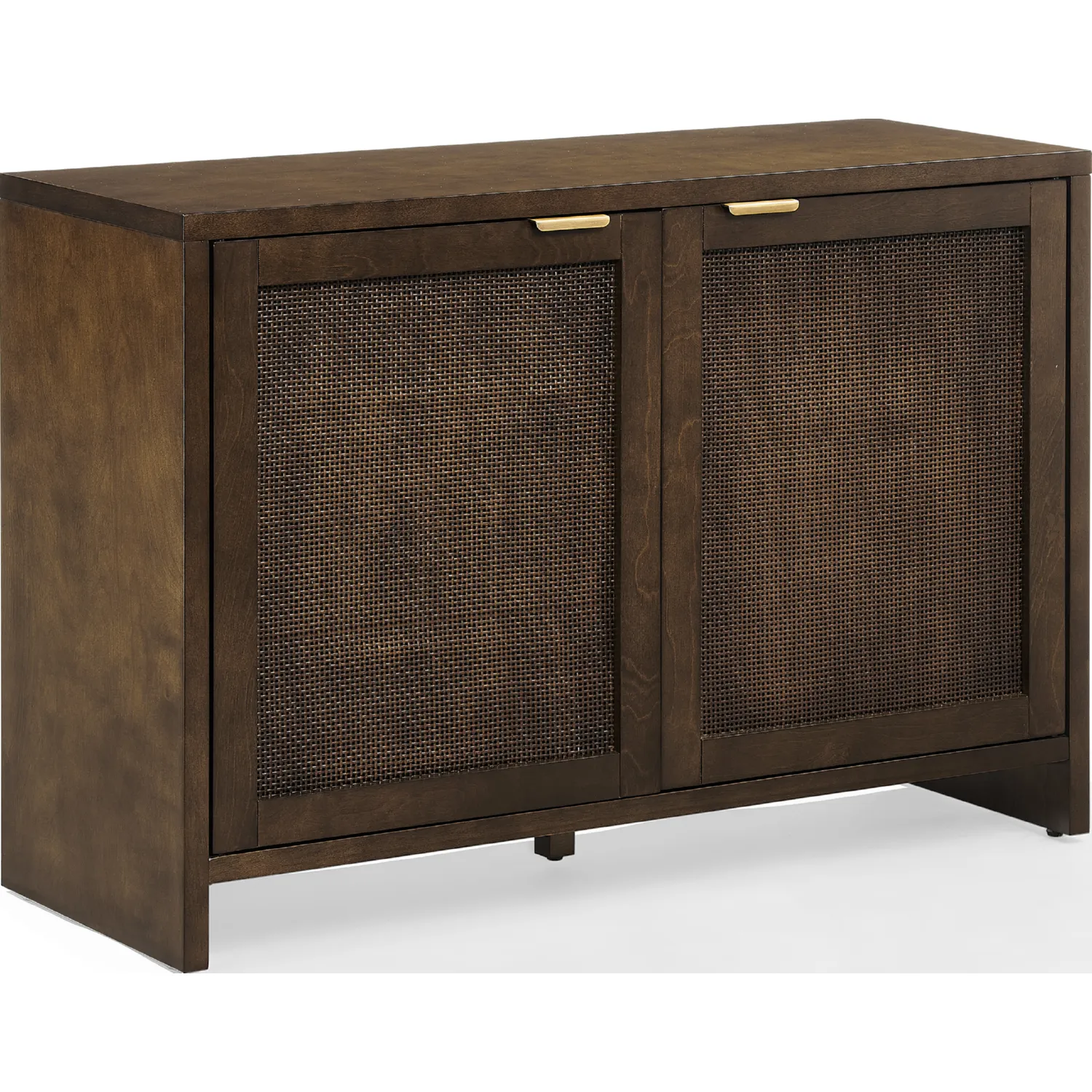 Crosley CF1146 BR Kenji Record Storage Media Console in Dark Brown