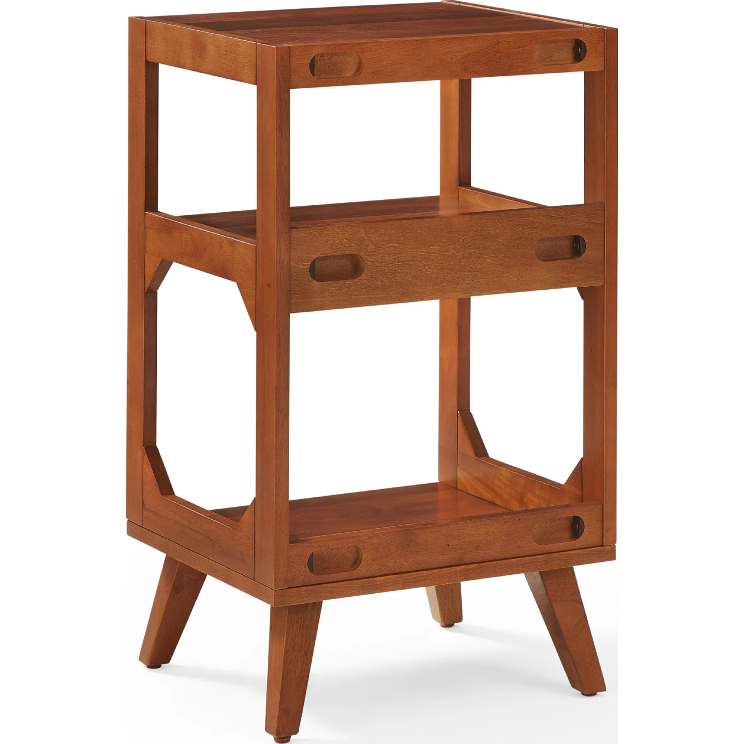 Crosley CF1150-WA Asheville Small Record Player Stand with Vinyl