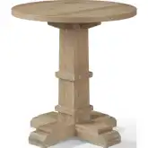 Joanna Side Table in Rustic Brown Oak Veneer