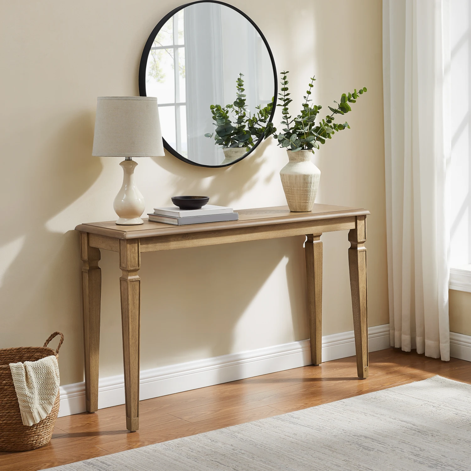 Crosley CF1345-DW Katia Entryway Console Table in Driftwood Finish
