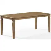 Katia 72" Extension Dining Table in Driftwood Finish Oak Veneer