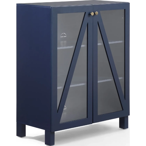 Cassai Stackable Kitchen Storage Pantry Cabinet in Navy Blue