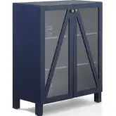 Cassai Stackable Kitchen Storage Pantry Cabinet in Navy Blue