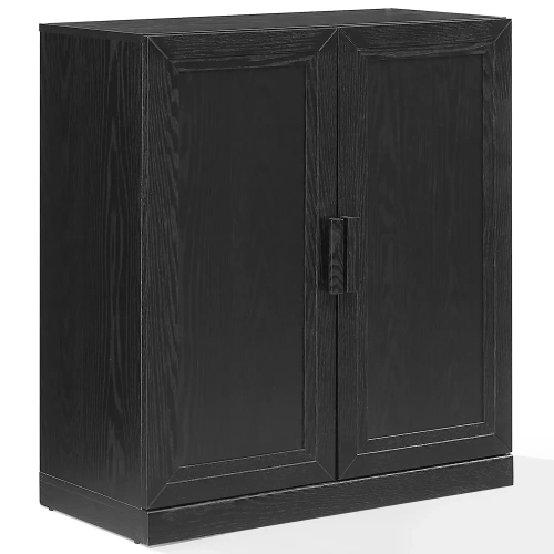 Essen Stackable Kitchen Pantry Storage Cabinet in Black Wood