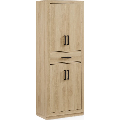 Isla Kitchen Storage Pantry Cabinet in Ash Finish