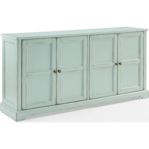 Holbrook Sideboard in Distressed Seafoam Blue Wood