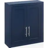 Savannah Wall Mounted Storage Cabinet in Navy Blue Finish