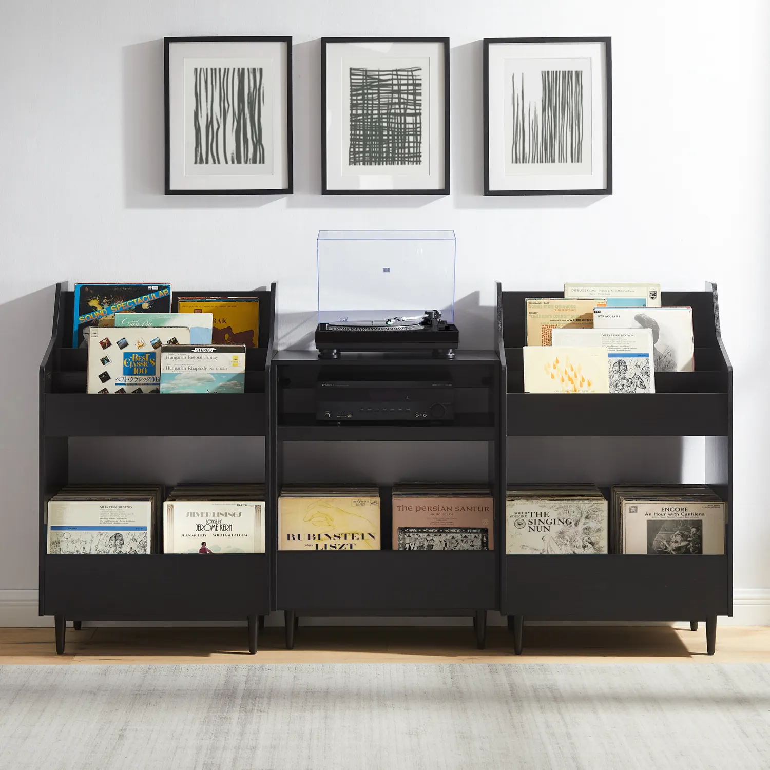 Crosley Furniture Liam Record Storage Stand - Thumbnail 3