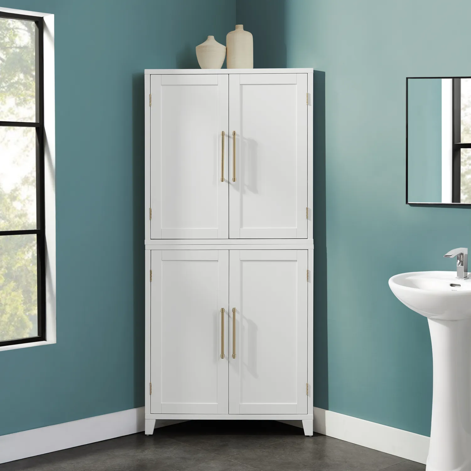 Crosley Roarke Corner Kitchen Pantry Cabinet - Thumbnail 2