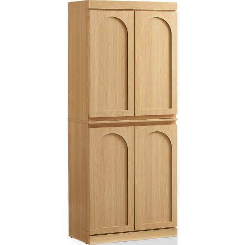 Marco Kitchen Pantry Storage Cabinet in Ash Finish