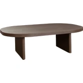 Aspen Oval Coffee Cocktail Table in Dark Oak finish