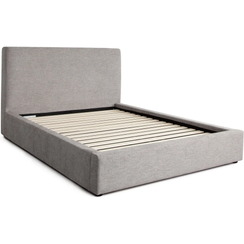 Cloud2 Low Profile King Bed in Grey Fabric