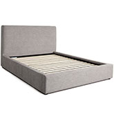 Cloud2 Low Profile King Bed in Grey Fabric