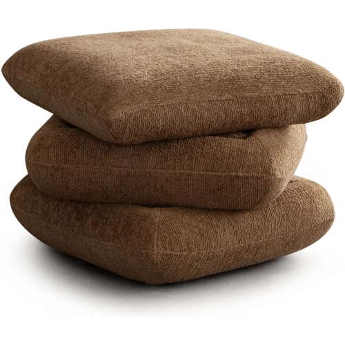 Code 3 Tier Motion Ottoman in Dune Bronze Brown Performance Fabric