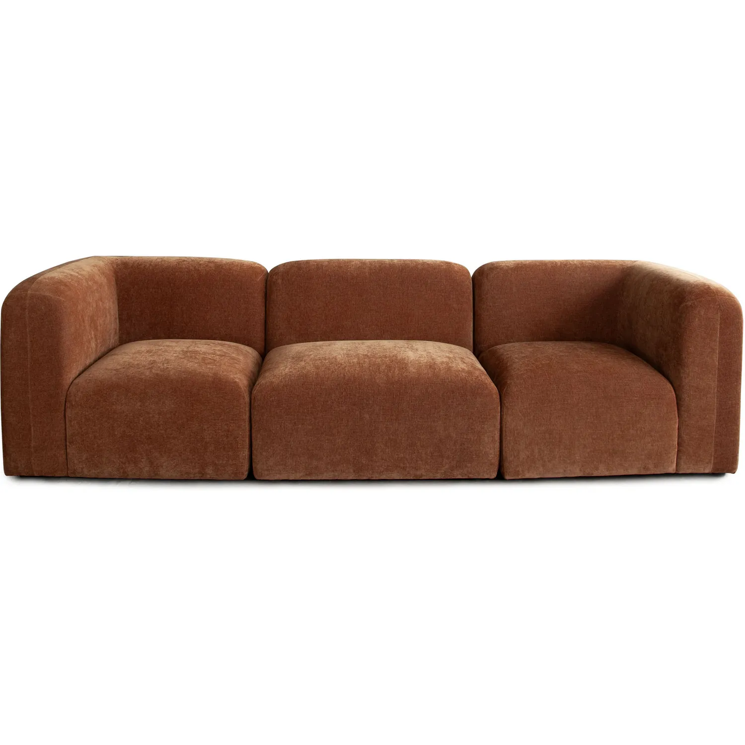 Diamond Sofa ECHO2SC1ACAM Echo 3 Piece Modular Sofa in Amber Fabric
