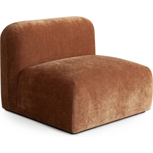 Echo Modular Sectional Sofa Armless Chair in Amber Fabric