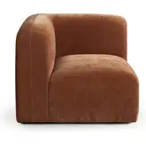 Echo Modular Sectional Sofa Square Corner Chair in Amber Fabric