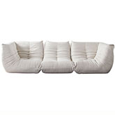 Ezra 3 Piece Modular Sofa in Cream Fabric
