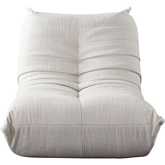 Ezra Armless Accent Chair in Cream Fabric