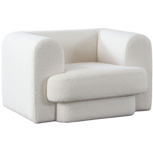 Form Accent Chair in Ivory Boucle Fabric